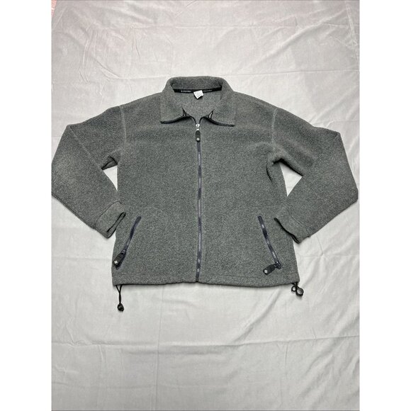 Columbia Tops - Columbia Fleece Full Zip Sweater Women's Size Large Gray Pockets Comfy Warm
